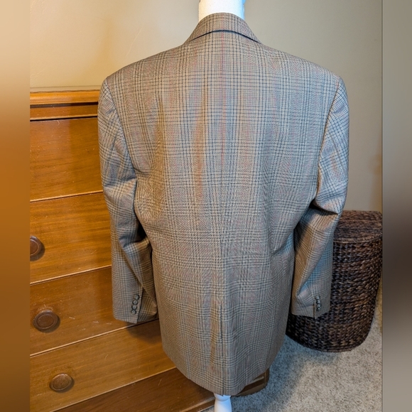 Mens VINTAGE Custom Tailored E- House Suit Coat 38R - Picture 5 of 12